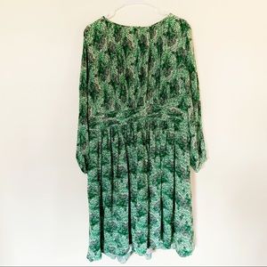 Boden green floral dress